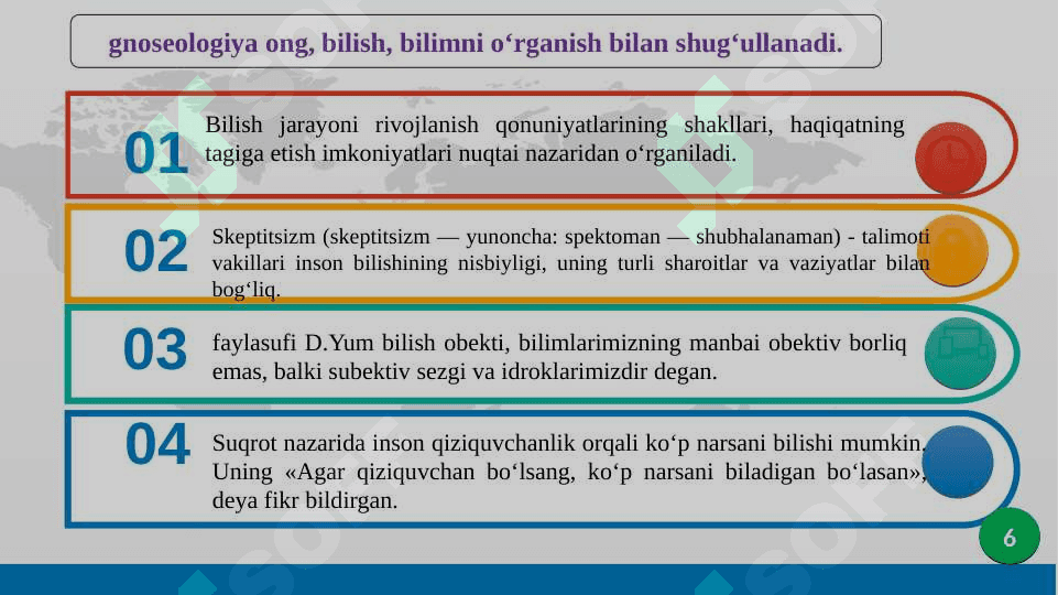 Bilish falsafasi (gnoseologiya) 6