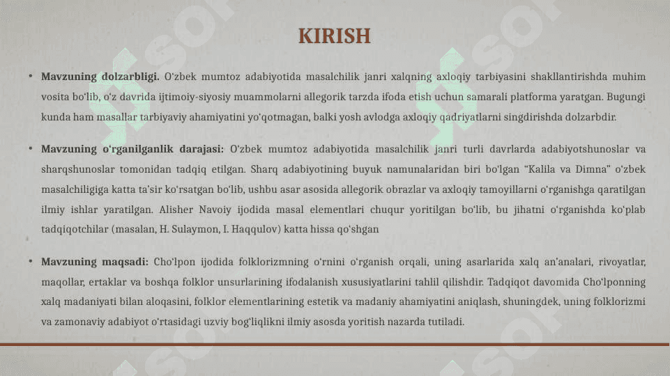 O‘zbek mumtoz adabiyotida masalchilik 4