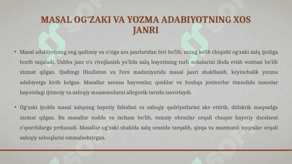 O‘zbek mumtoz adabiyotida masalchilik 5