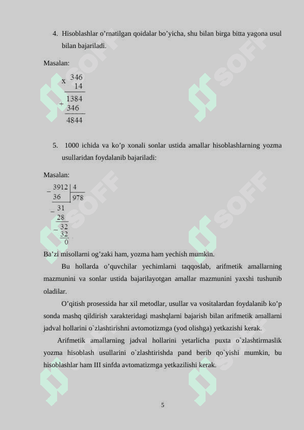 2-SINF O'QUVCHILARIDA OG'ZAKI VA YOZMA HISOBLASHNI SHAKLLANTIRISH METODLARI 5