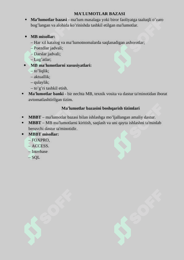 Biznes modelida ishlovchi loyihalar tizimini yaratish 6