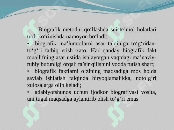 Adabiyotshunoslikda biografik metodning maydonga kelishi 8