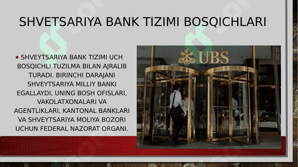 Shvetsariya bank tizimi 2