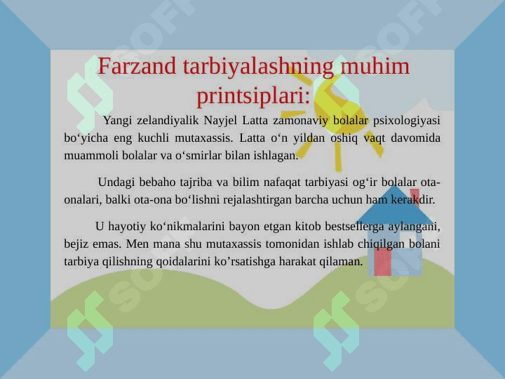 Farzand tarbiyasida ota-onalarga psixologik maslahatlar 2