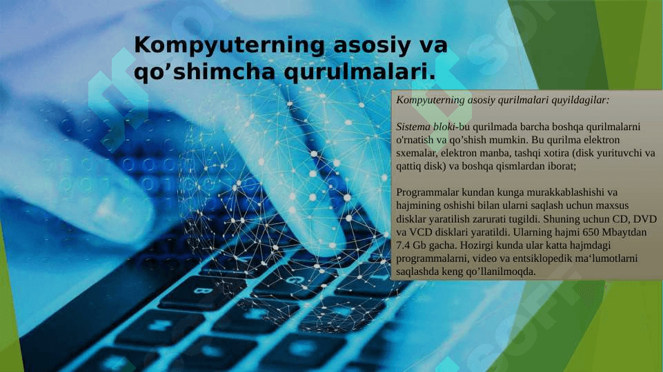 KOMPYUTERNING QO’SHIMCHA QURILMALARI 4