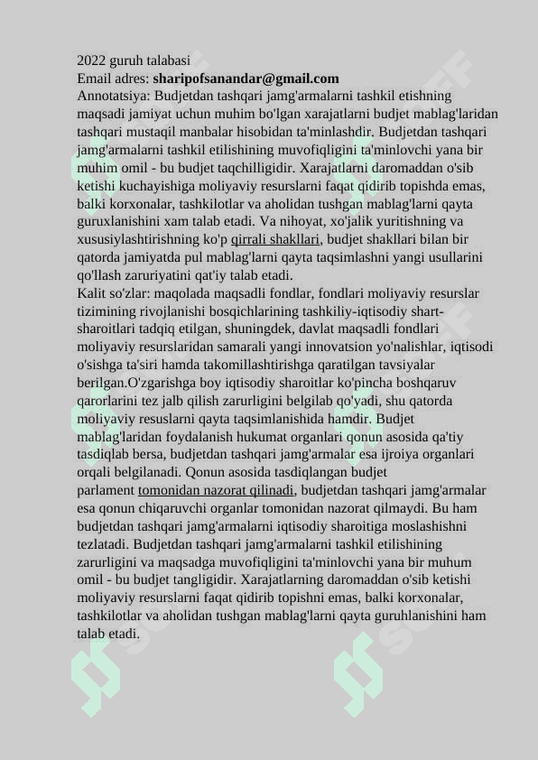 Asosiy fondlarning mohiyati,  ahamiyati, tarkibi va tuzilishi 7