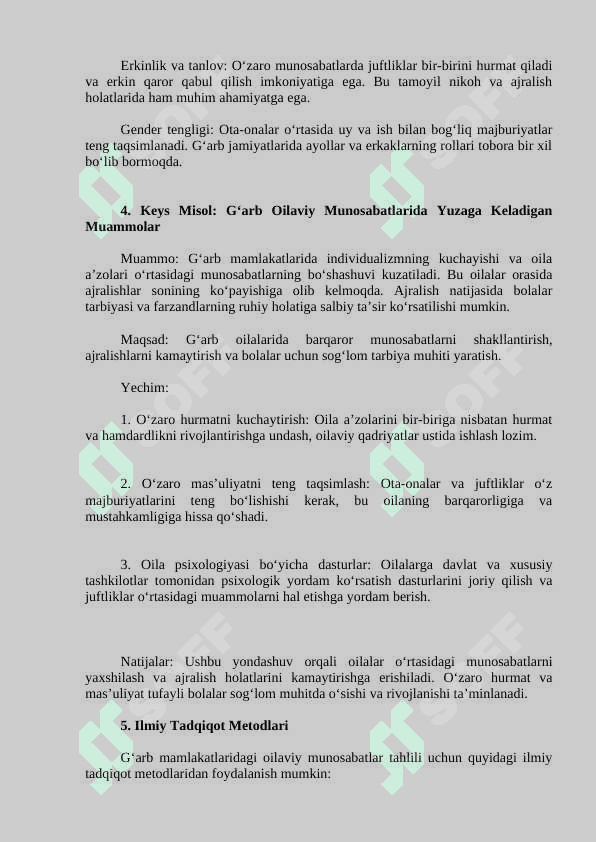 G‘arb Mamlakatlarida Oilaviy Munosabatlar 2