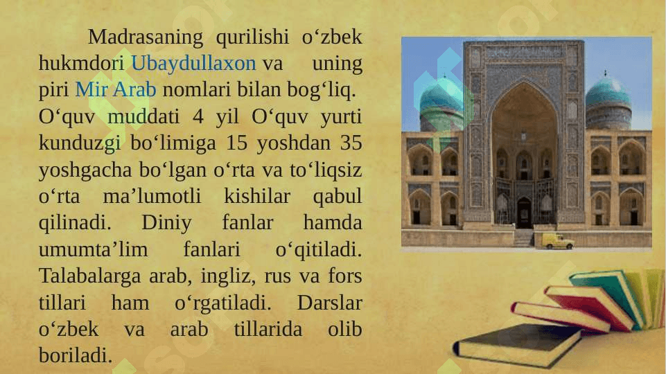 MIRI ARAB MADRASASI 6