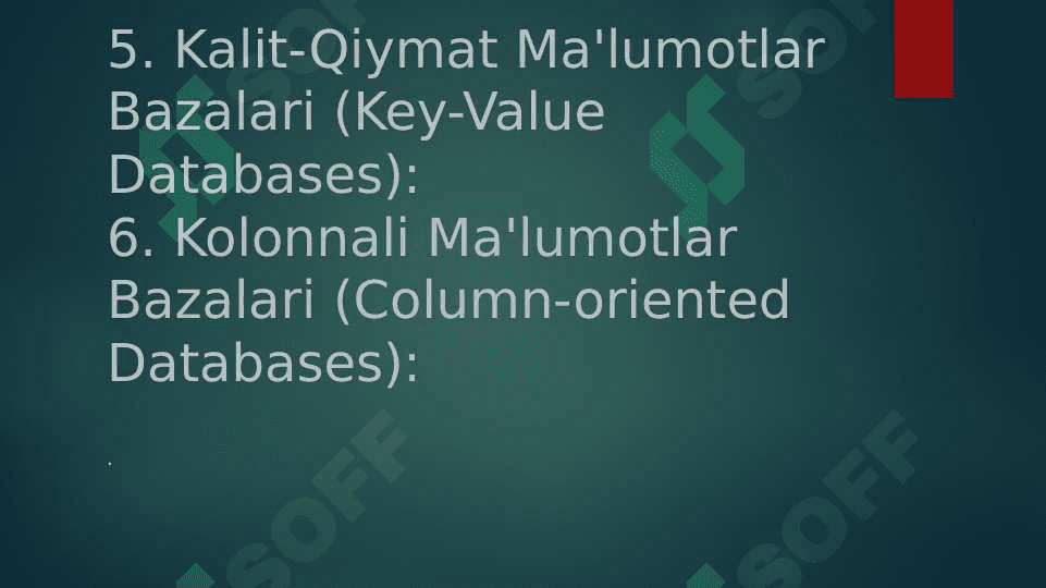 Malumotlar bazasi 6