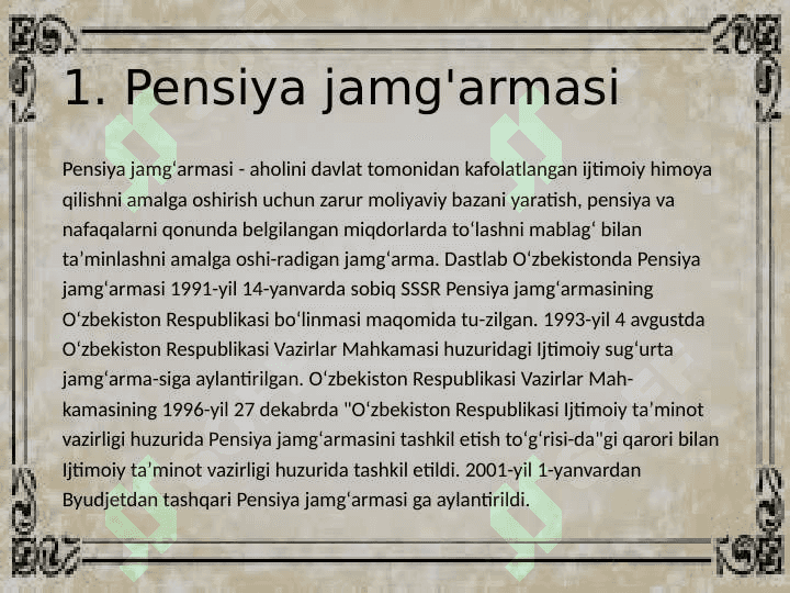 Davlat maqsadli jamgʻarmalari 3