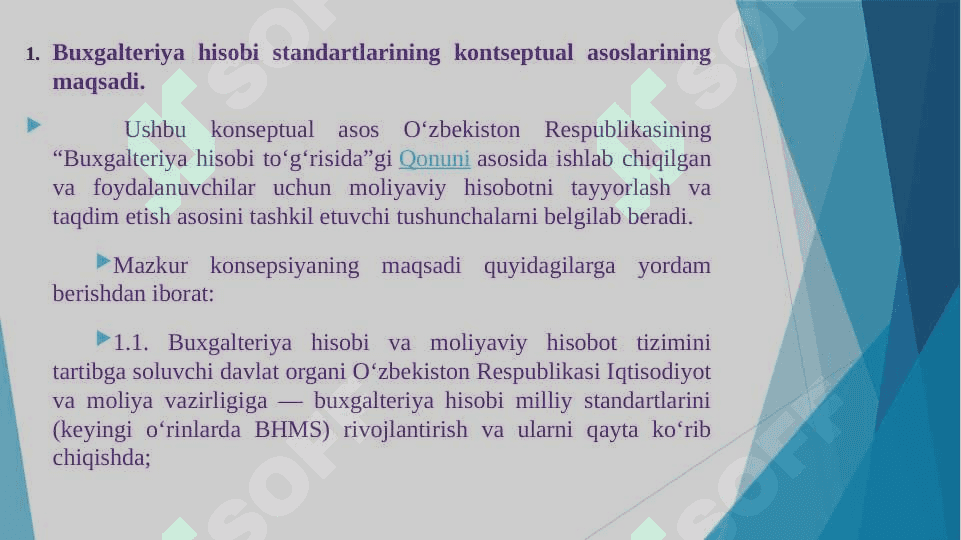 Buxgalteriya hisobinining konseptual asoslari 6