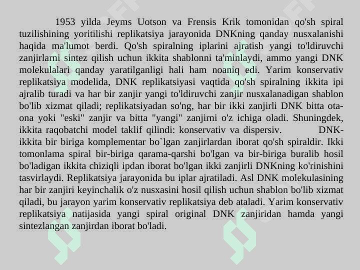 Replikasiyaning molekulyar  asoslari 6