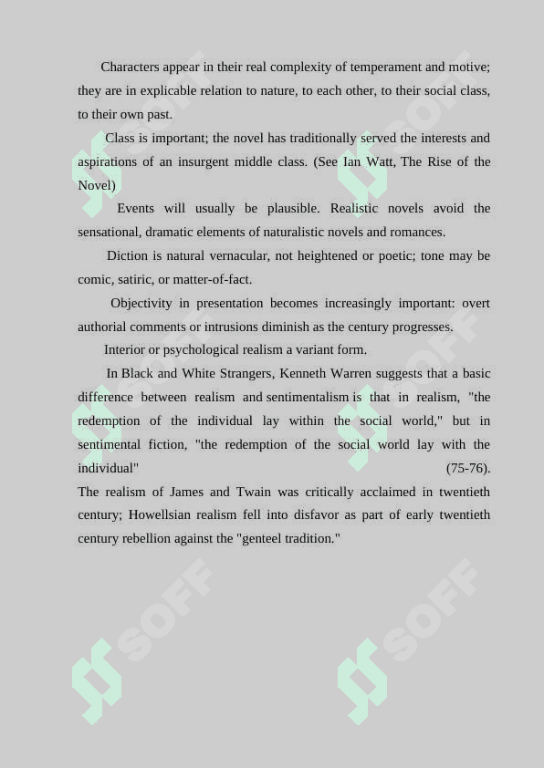 Critical realism in American literature 6