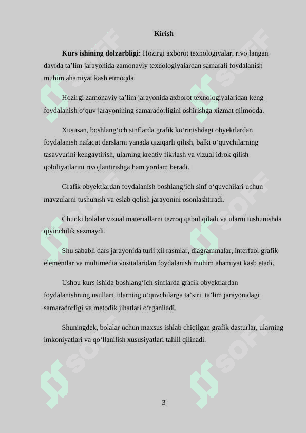 GRAFIK KO‘RINISHDAGI OBYEKTLAR USTIDA ISHLASH. 3