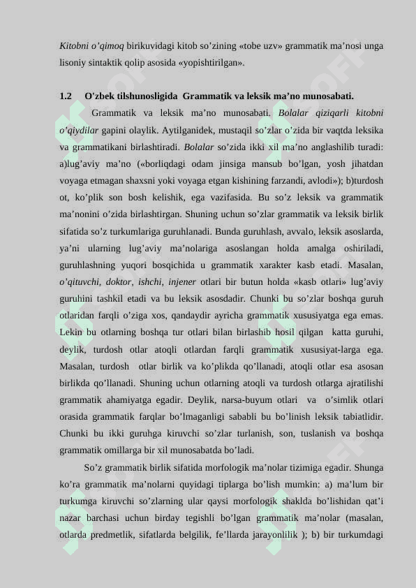 o'zbek tilshunosligida grammatik shakllar tasnifi 6