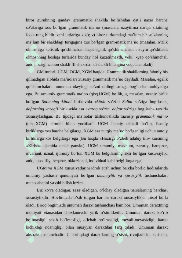 o'zbek tilshunosligida grammatik shakllar tasnifi 7
