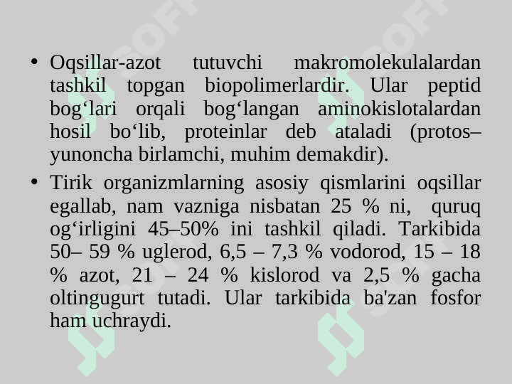 Oqsillar 2