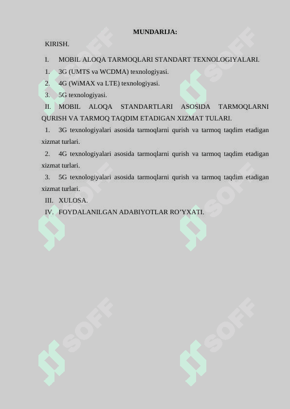 Sotali aloqa tarmoqlarining 1G dan 5G ga rivojlanishi 2
