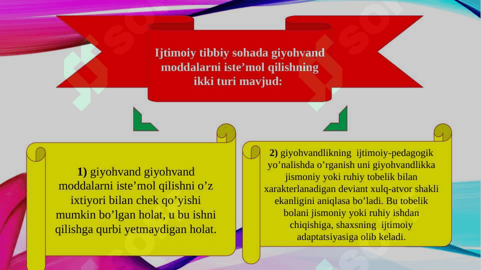 Giyohvandlik (TAQDIMOT) 5