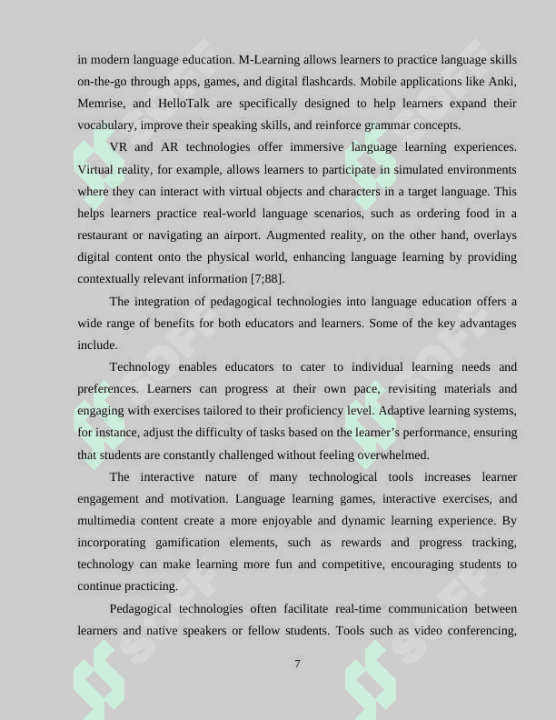 The application of pedagogical technologies for teaching dialogic speech (on the example of level B1 students) 7