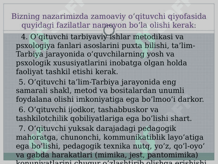 Guruh rahbarining ota- onalar bilan olib boradigan ish shakllari 4