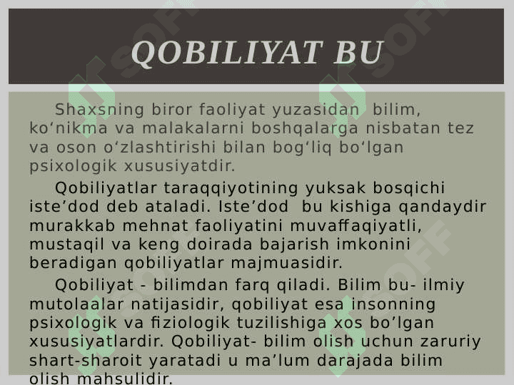 Pedagogik qobilyat pedagogik mahoratning asosi sifatida 2