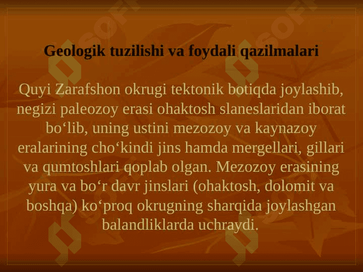 QUYI ZARAFSHON TABIIY GEOGRAFIK OKRUGI 5