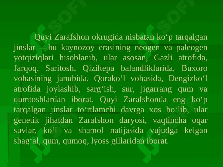 QUYI ZARAFSHON TABIIY GEOGRAFIK OKRUGI 8