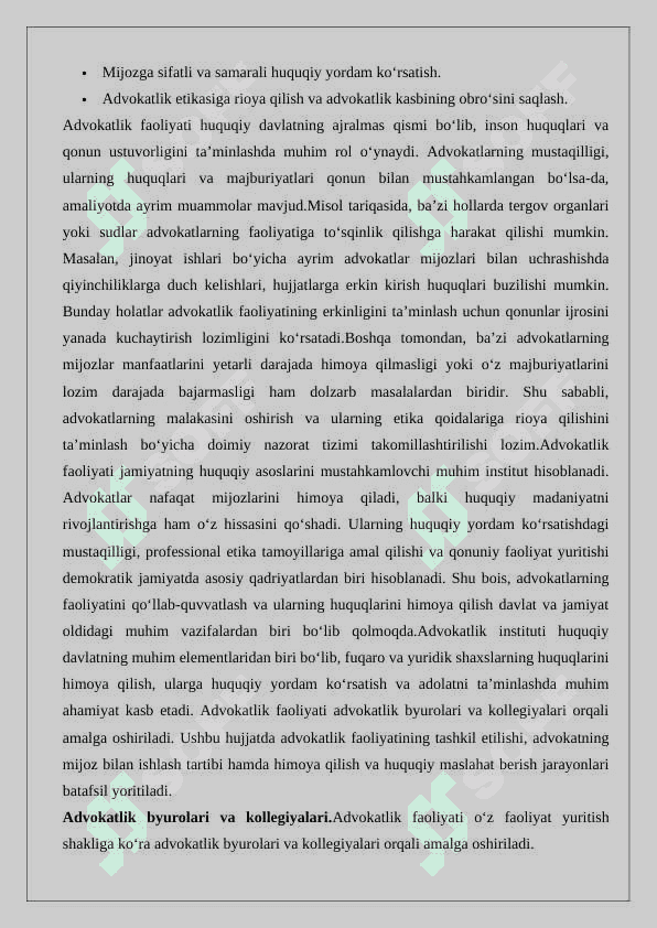 Advokatlik faoliyati 6