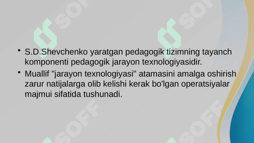 Shevchenko bo’yicha pedagogik jarayon texnologiyasi 25.pptx 2