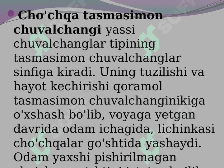 Parazit chuvalchanglar 8