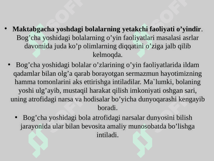 Maktabgacha yoshdagi bolalar psixik rivojlanishi (TAQDIMOT) 5