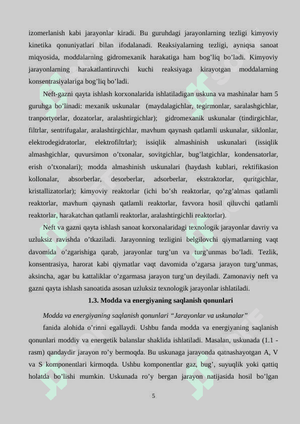 NEFT-GAZNI QAYTA ISHLASH JIHOZLARI VA USKUNALARI 5