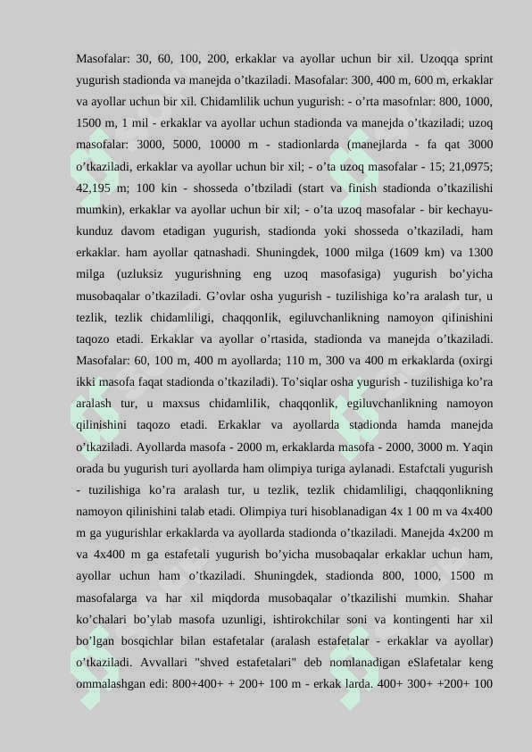 YENGIL ATLETIKA DARSIDA TEZKORLIKNI TARBIYALASH USULLARI. 6