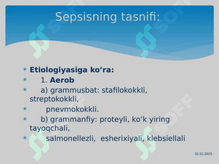 Sepsis zamonaviy tasnifi 8