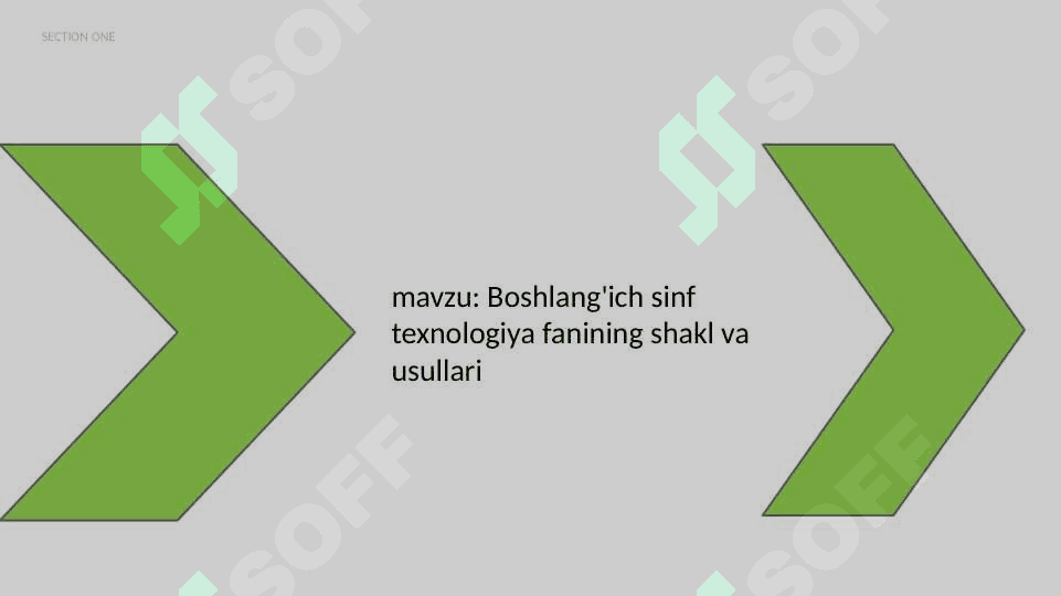 Boshlang'ich sinf texnologiya fanining shakl va usullari 2