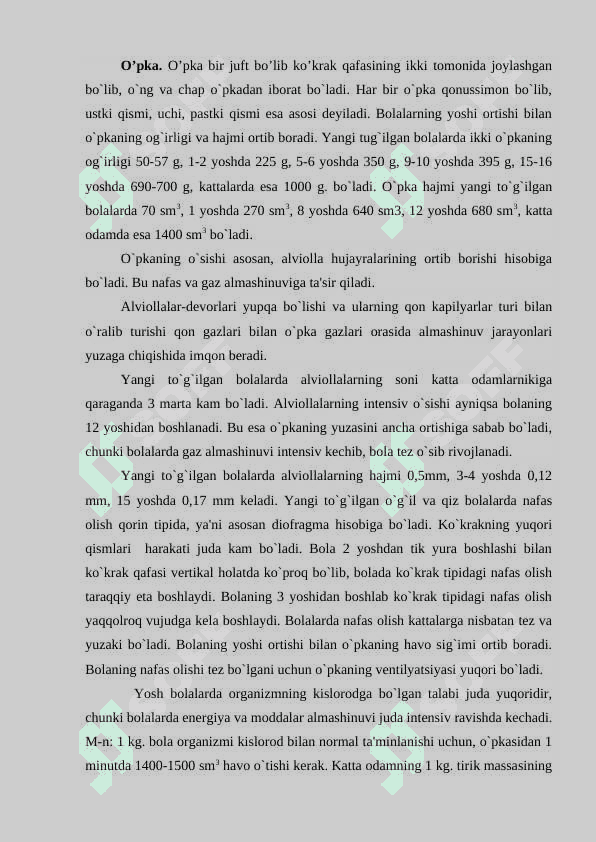 Nafas olish organlarining yoshga xos xususiyatlari 4
