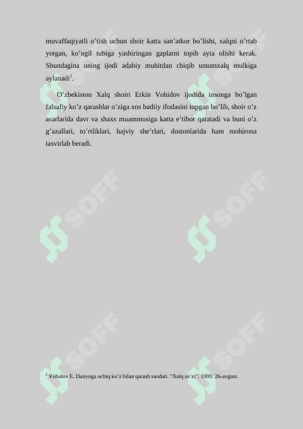 ERKIN VOHIDOV SHE’RIYATINING G’OYAVIY-BADIIY XUSUSIYATLARI 5