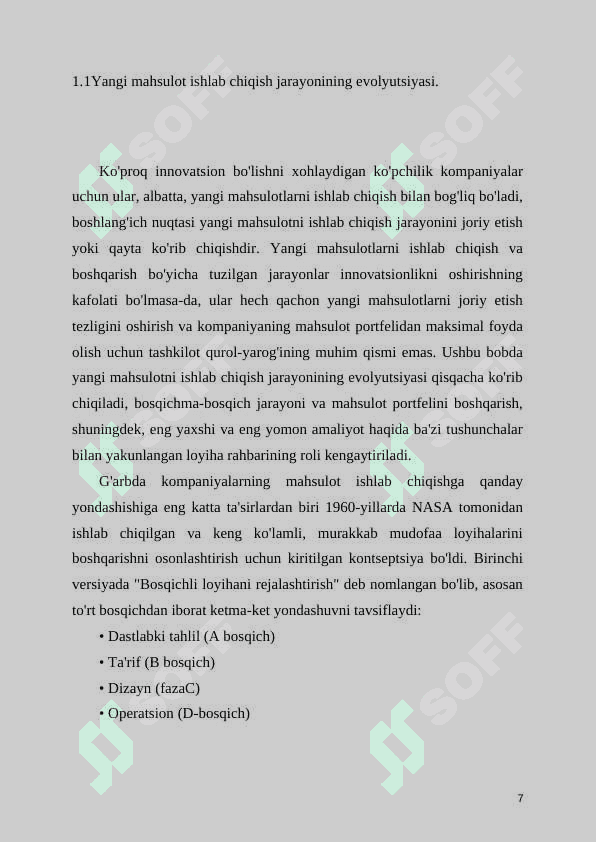 YANGI MAHSULOTLARNI ISHLAB CHIQISH STRATEGIYALARI 7