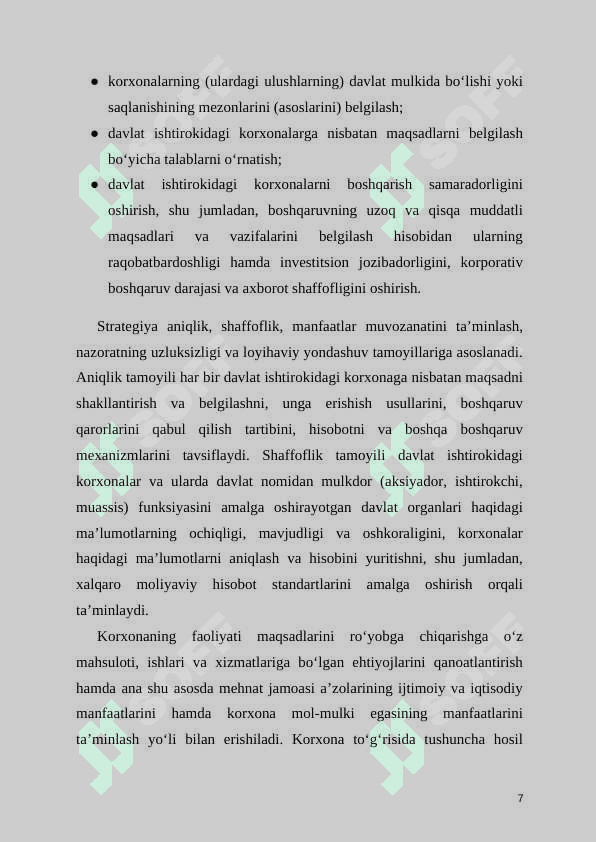 TASHKILOTNING STRATEGIK SALOHIYATI 7