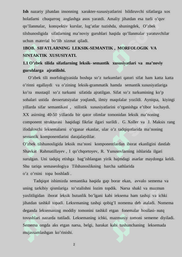 O’zbek tilida insonning xarakter  xususiyatlarini bildiruvchi sifatlar tahlili 4