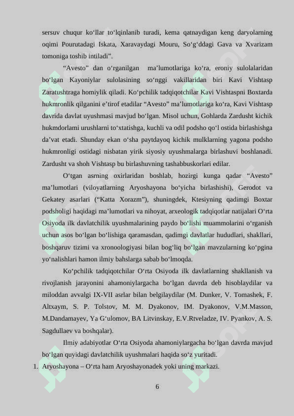Xorazmshohlar davlati tarixi tarixshunosligi 6