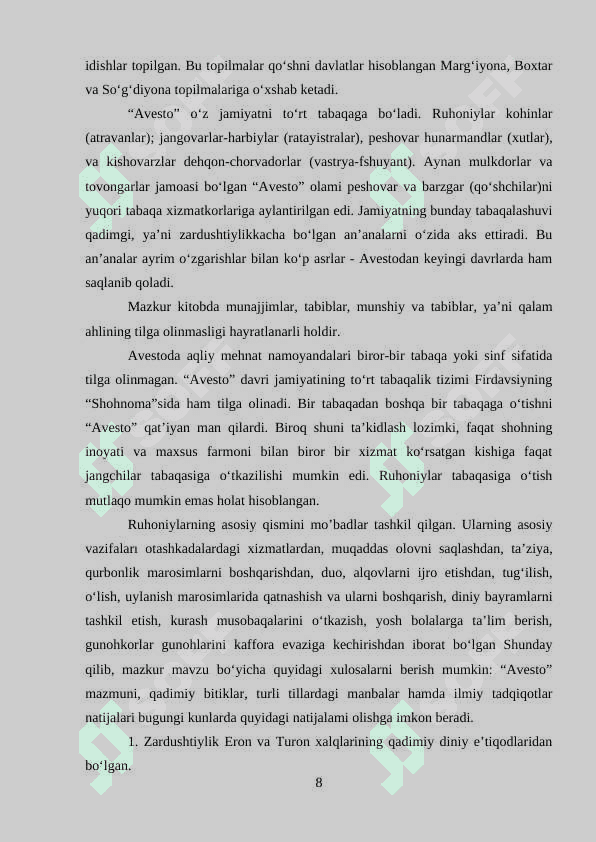 Xorazmshohlar davlati tarixi tarixshunosligi 8