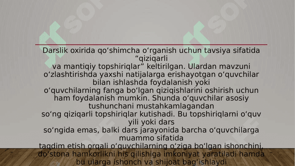 Masala yechimini topishda Tenglamadan foydalanish 3