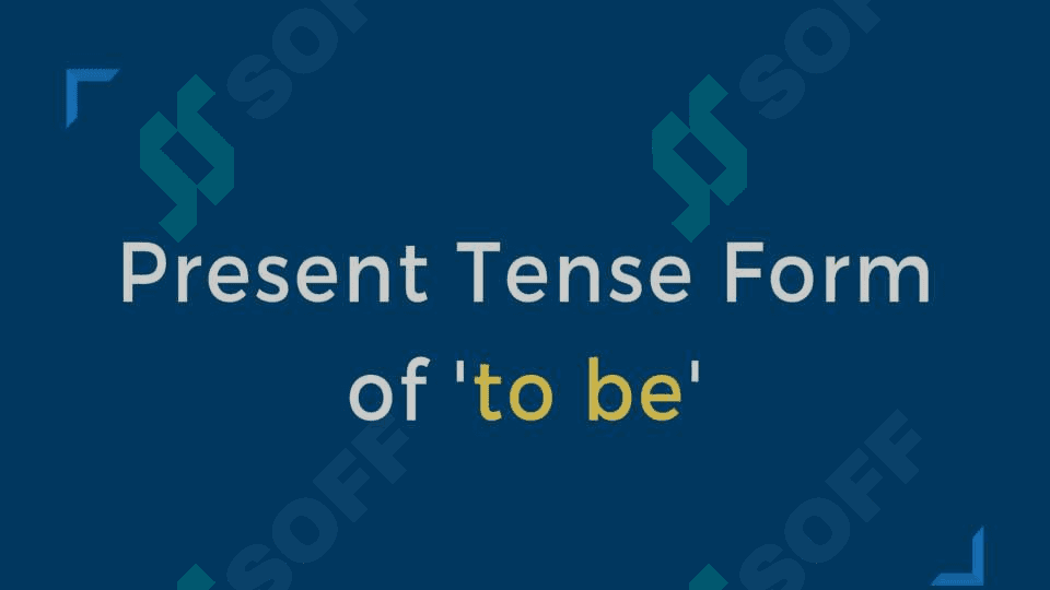 The verb "to be" present tense 4