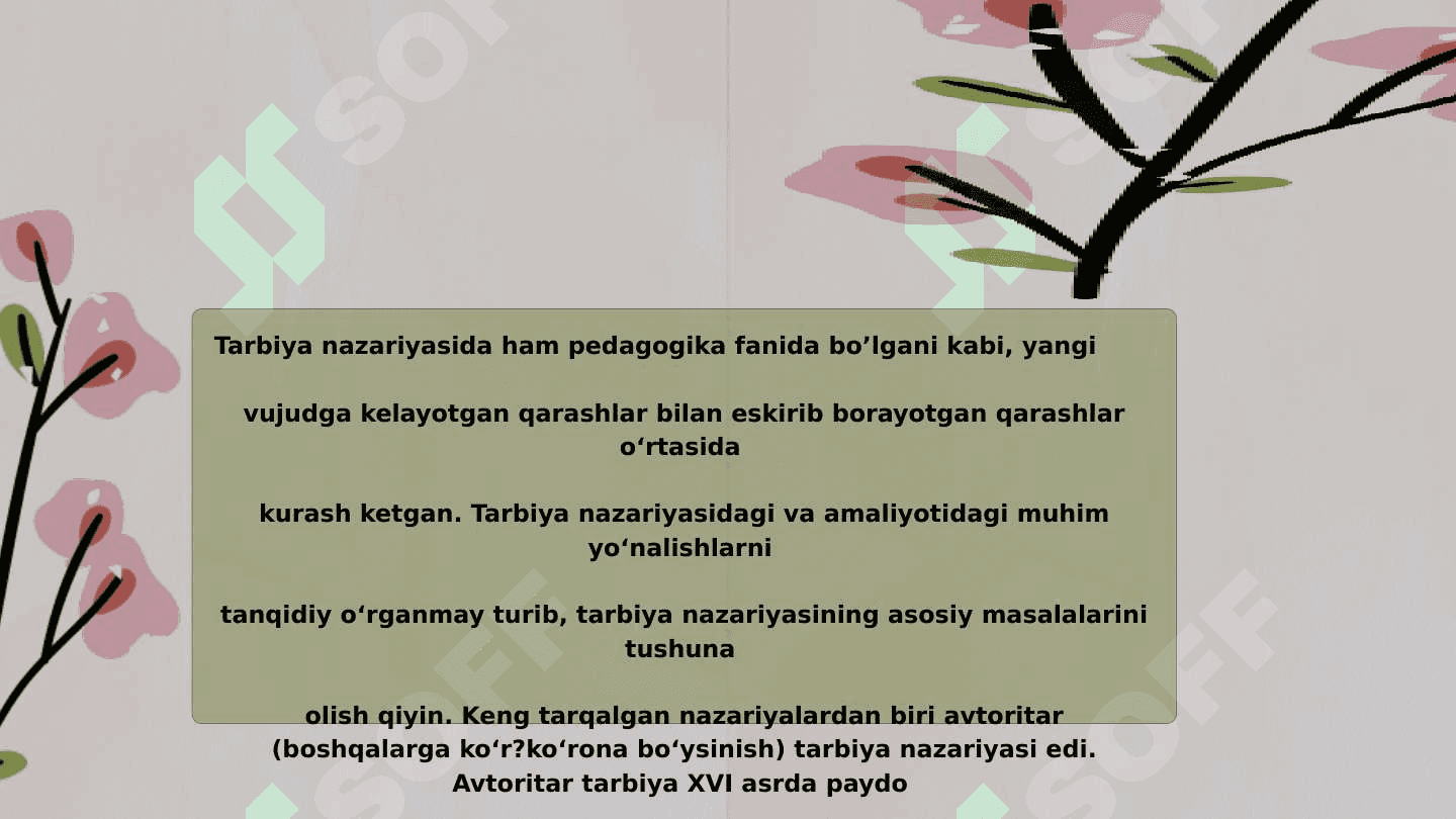 Tarbiya jarayoni va shaxs tarbiyasi 4