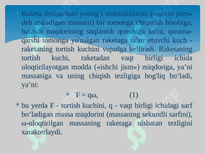 KOSMODINAMIKA ASOSLARI pptx 2