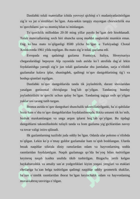 TRIKOTAJ MAXSULOTLARI 3