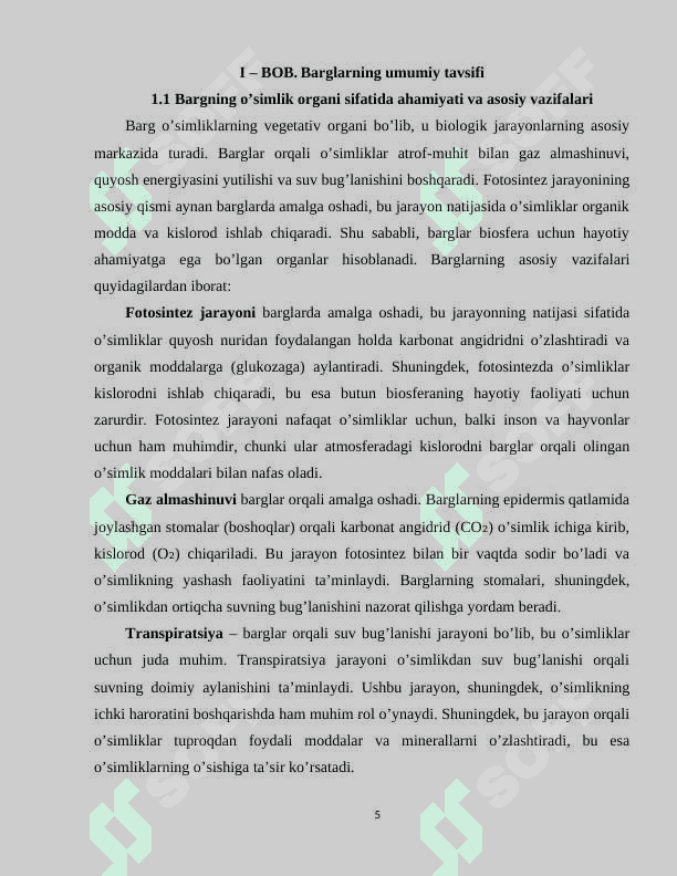 BARGLARNING MORFOLOGIK VA ANATOMIK TUZILISHI 5