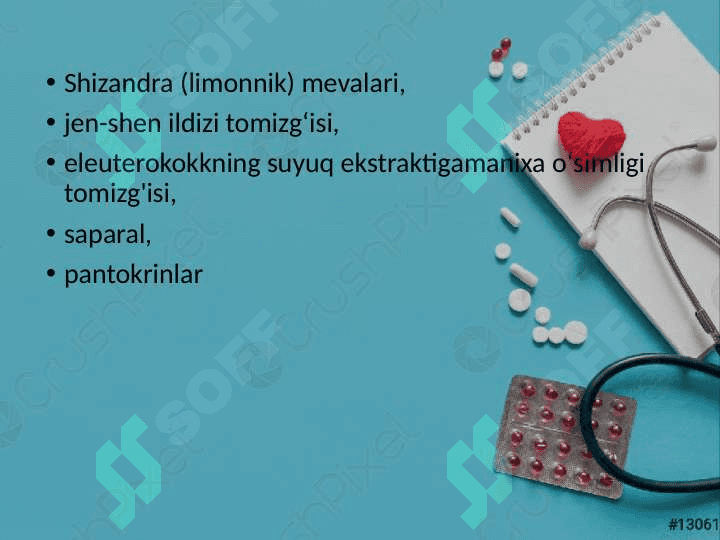 ORGANIZMNING UMUMIY TONUSINI OSHIRUVCHI MODDALAR 2